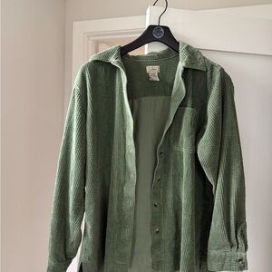 L.L. Bean Sage Corduroy Shirt